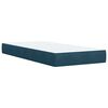 vidaXL Cama boxspring com colch&atilde;o 90x190 cm veludo azul