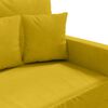 vidaXL Poltrona 60 cm veludo amarelo