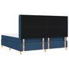 vidaXL Cama Box Spring LED com colch&atilde;o Azul 200 x 200 cm tecido