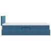 vidaXL Cama com Armazenamento Azul Escuro 100 x 200 cm Veludo