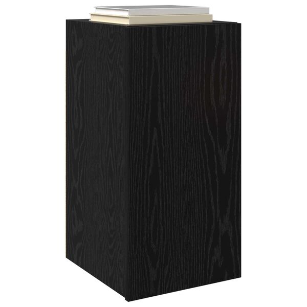 vidaXL Gabinete de TV de Parede Carvalho Preto 30,5 x 30 x 60 cm