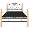 vidaXL Estrutura de cama 90x200 cm metal preto