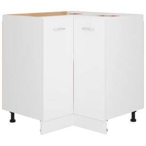 vidaXL Arm&aacute;rio inferior de canto &ldquo;Lyon&rdquo; 75,5x75,5x81,5cm branco