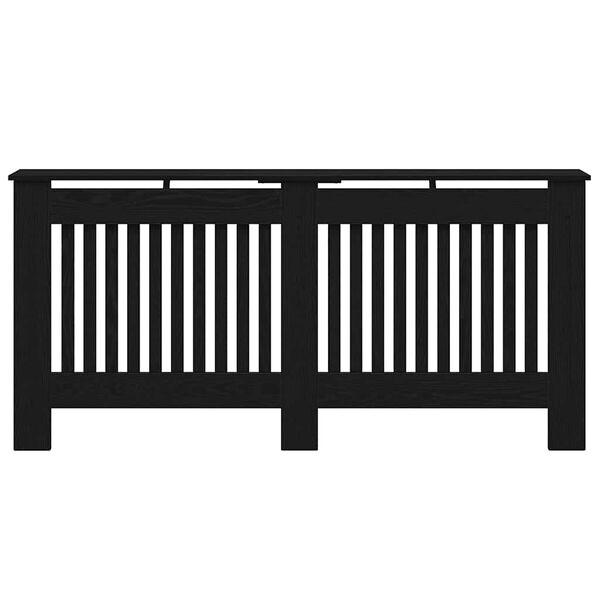 vidaXL Capa de Radiador Carvalho Preto 172 x 19 x 81,5 cm