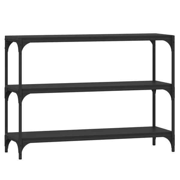 vidaXL Estante 100x33x70,5 cm derivados de madeira e a&ccedil;o preto