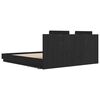 vidaXL Estrutura de Cama com Cabeceira Carvalho Preto 180 x 200 cm