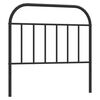 vidaXL Cabeceira de substitui&ccedil;&atilde;o 107 cm metal preto