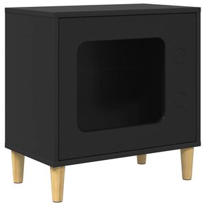 vidaXL Casa para Gatos Preto 51 x 30 x 52 cm Derivados de Madeira