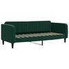 vidaXL Sof&aacute;-cama com colch&atilde;o 80x200 cm veludo verde-escuro