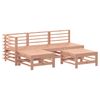 vidaXL 5 pcs conjunto lounge de jardim madeira de douglas maci&ccedil;a
