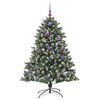 vidaXL &Aacute;rvore de Natal Artificial Verde 150 cm PVC, Pl&aacute;stico e A&ccedil;o