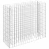 vidaXL Canteiro elevado/cesto gabi&atilde;o 90x30x90 cm a&ccedil;o galvanizado