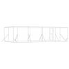 vidaXL Canil de exterior 8x4x2 m a&ccedil;o galvanizado prateado