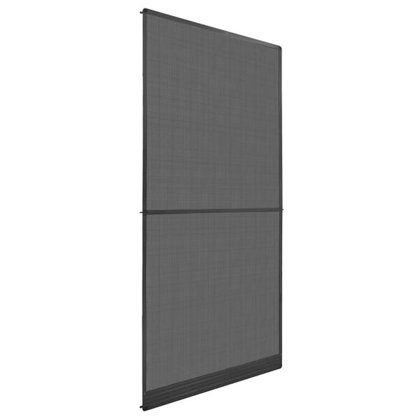 vidaXL Tela anti-insetos articulada para portas 100x215 cm antracite