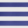 vidaXL Toldo retr&aacute;til 3,5x2,5 m tecido e alum&iacute;nio azul e branco