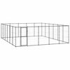 vidaXL Canil de exterior 36,3 m&sup2; a&ccedil;o