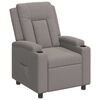 vidaXL Poltrona reclin&aacute;vel Cinzento-acastanhado 75 x 95 x 100 cm