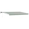 vidaXL Estrutura de Toldo Manual com LEDs Verde e Branco 4,5 &times; 3 m