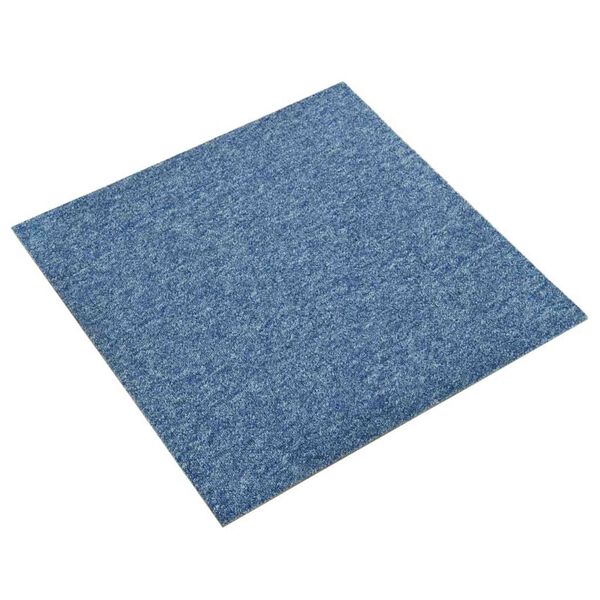 vidaXL Tapete 20 pcs Azul 50 x 50 cm 100% Polipropileno