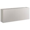vidaXL Floreira enferrujada 200x40x80 cm aço resistente