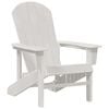 vidaXL Cadeira Adirondack Branco 82 x 74 x 92 cm HDPE