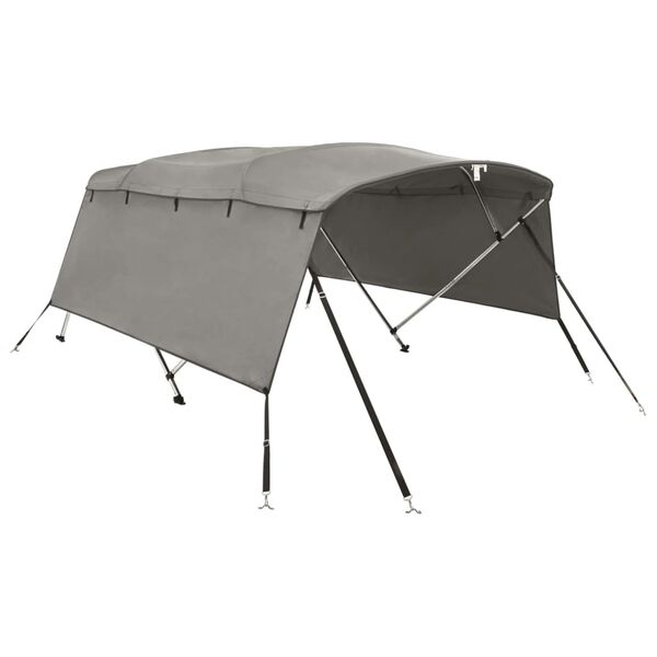 vidaXL Toldo de 4 arcos Bimini c/ paredes laterais 243x(230-244)x137cm