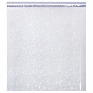 vidaXL Pel&iacute;cula para janela fosca 45x1000 cm PVC padr&atilde;o arco-&iacute;ris 3D