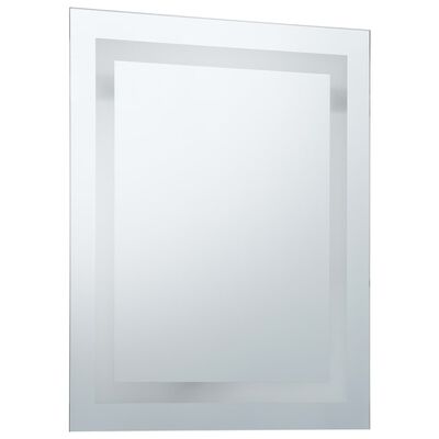 vidaXL Espelho casa de banho LED c/ sensor tátil 50x60 cm