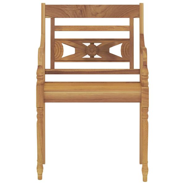 vidaXL Conjunto de jantar para jardim 7 pcs madeira de teca maci&ccedil;a