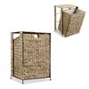 vidaXL Cesto para roupa suja 44x34x64 cm jacinto de &aacute;gua