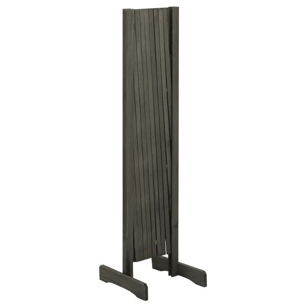 vidaXL Vedação em treliça para jardim 180x100 cm abeto maciço cinzento