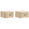 vidaXL Gabinete de Canto Montado na Parede 2 pcs Carvalho Sonoma