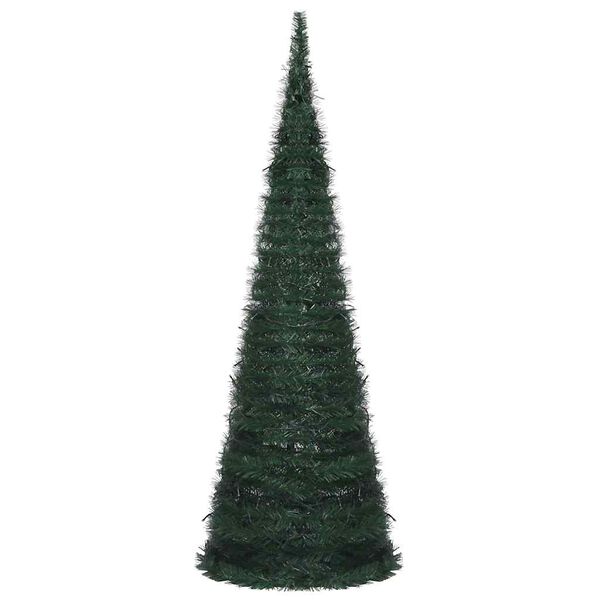 vidaXL Árvore Natal pop-up artificial pré-iluminada 180 cm verde