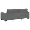 vidaXL Sof&aacute; de 3 lugares 220x77x82 cm tecido cinza-escuro