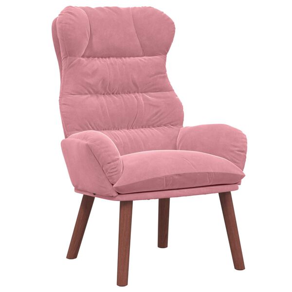 vidaXL poltrona Rosa 69 x 74 x 93 cm Veludo