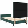 vidaXL Cama Box com cabeceira Verde Escuro 100 x 200 cm Veludo