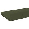 vidaXL Prateleira Flutuante 2 pcs Verde Oliva 100 x 9 x 2,5 cm A&ccedil;o