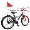 vidaXL Bicicleta Infantil 18 Polegadas para 5-7 anos Preto