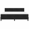 vidaXL Cama Box Spring LED com colch&atilde;o Preto 180 x 200 cm Veludo