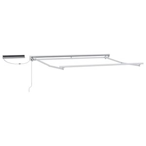 vidaXL Estrutura do Toldos Retr&aacute;teis El&eacute;tricos Branco 2,5 x 2 m A&ccedil;o