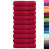 vidaXL Toalhas de m&atilde;os premium SOLUND 10pcs 50x100cm 600 gsm vermelho