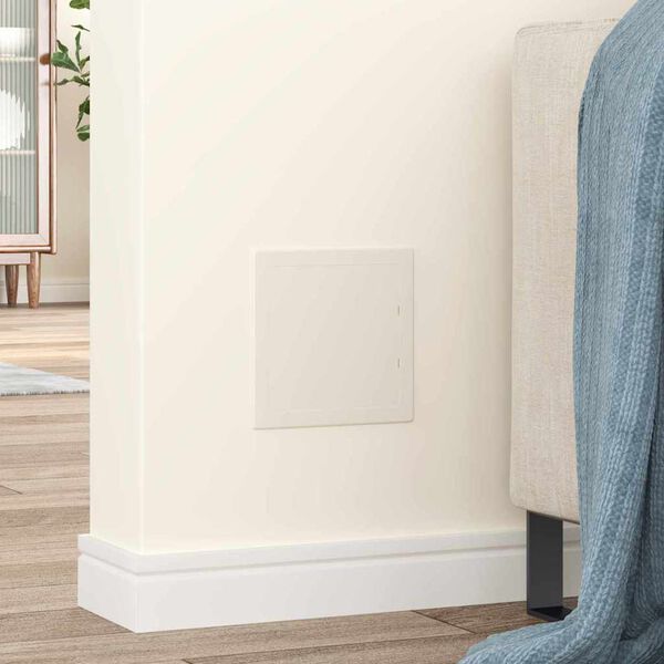 vidaXL Pain&eacute;is de Acesso 2 pcs Branco 15 x 15 cm Pl&aacute;stico ABS