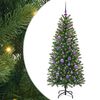 vidaXL &Aacute;rvore de Natal Artificial com 150 LEDs Verde 150 cm PE e PVC