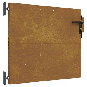 vidaXL Port&atilde;o de jardim 85x125 cm a&ccedil;o corten