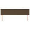 vidaXL Cabeceiras castanho-escuro 160x5x78/88 cm tecido