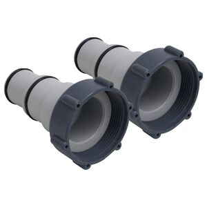 vidaXL Adaptadores mangueira de piscina 2 pcs pl&aacute;stico