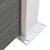 vidaXL Painel de cerca 175x146 cm WPC cinzento