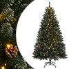 vidaXL &Aacute;rvore de Natal artificial com 300 luzes LED 240 cm
