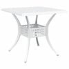 vidaXL Conjunto de Mesa de Jardim 3 pcs Branco Alum&iacute;nio Fundido
