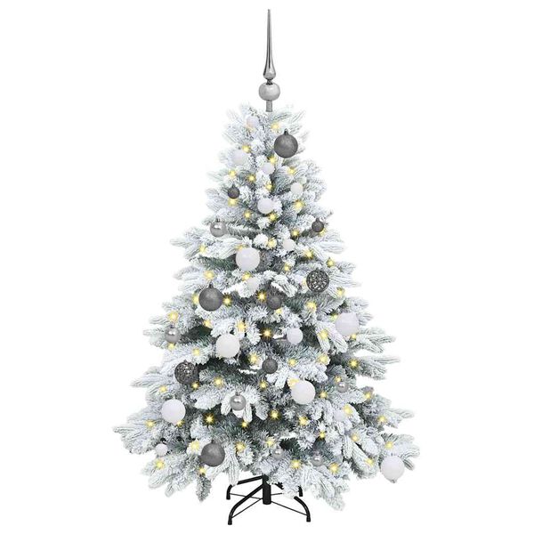 vidaXL &Aacute;rvore de Natal Artificial com 150 LEDs Branco 120 cm PE e PVC